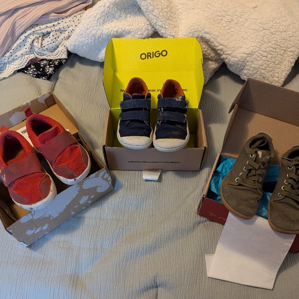3 pairs of Barefoot Shoes (Kids 11c)